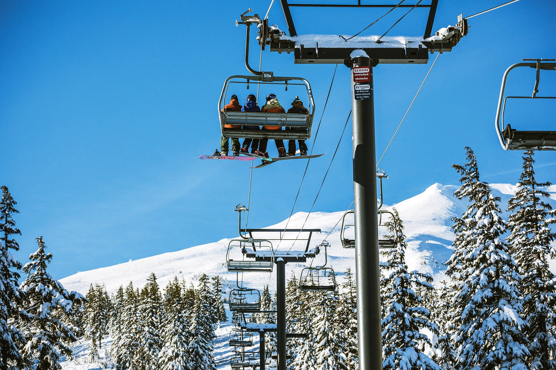 Quiet weekday skiing on a Friday morning after a midweek snowstorm