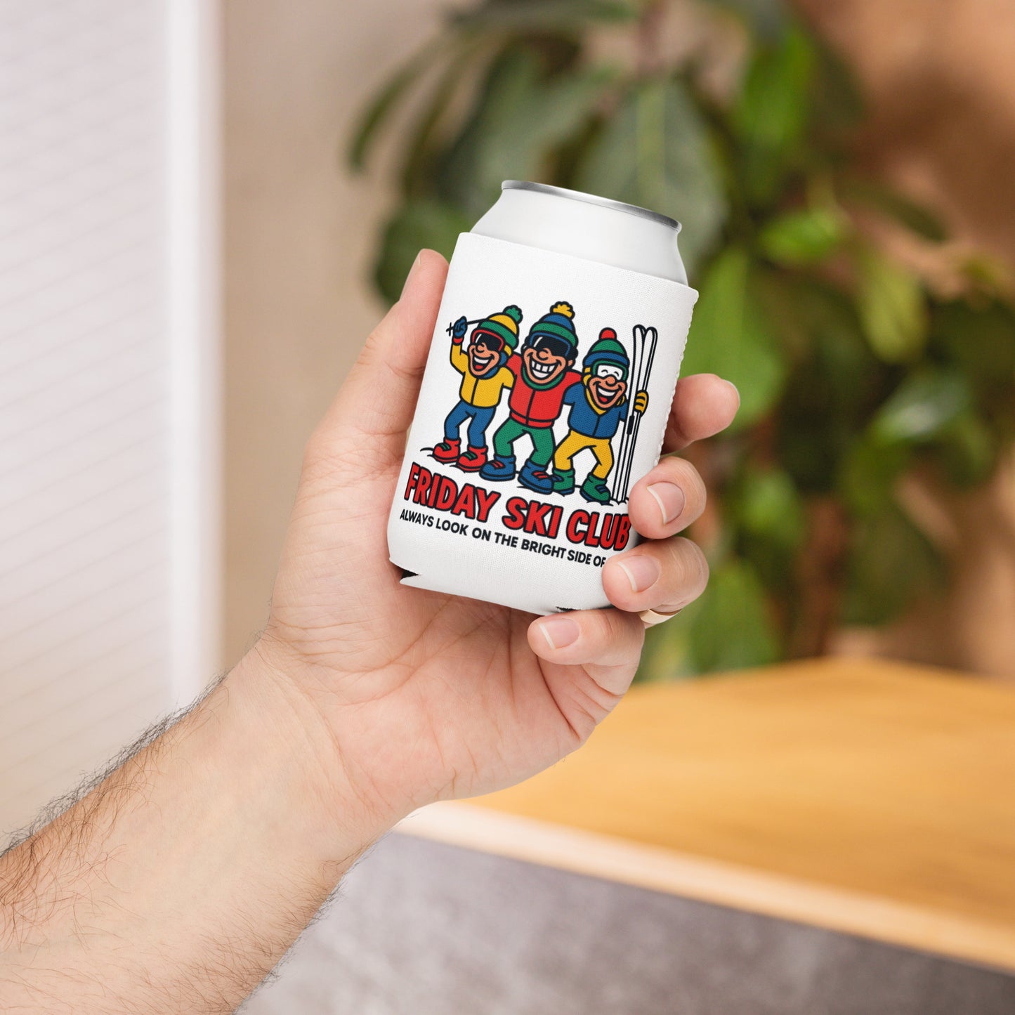 Friday Ski Club- "Skier Trio" Can Cooler