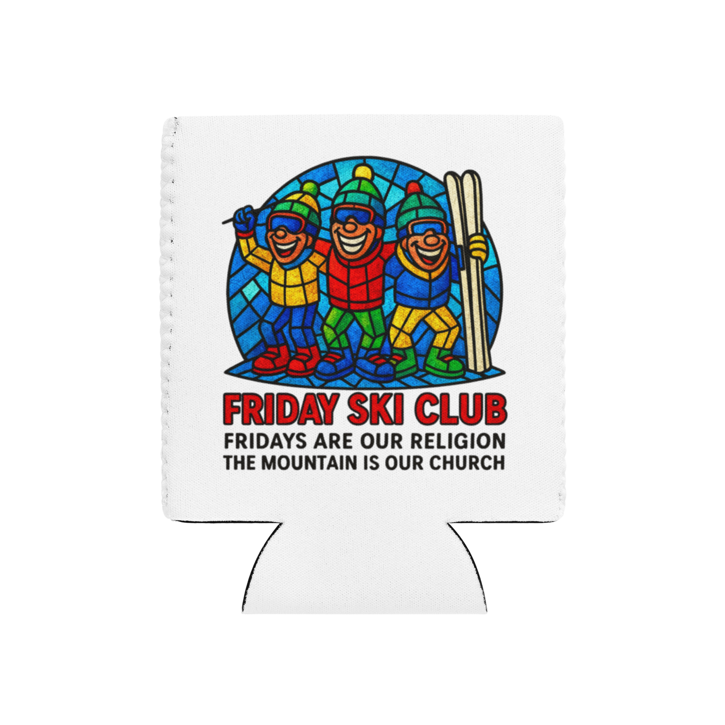 Friday Ski Club Stained Glass Trio – “Fridays Are Our Religion” Edition