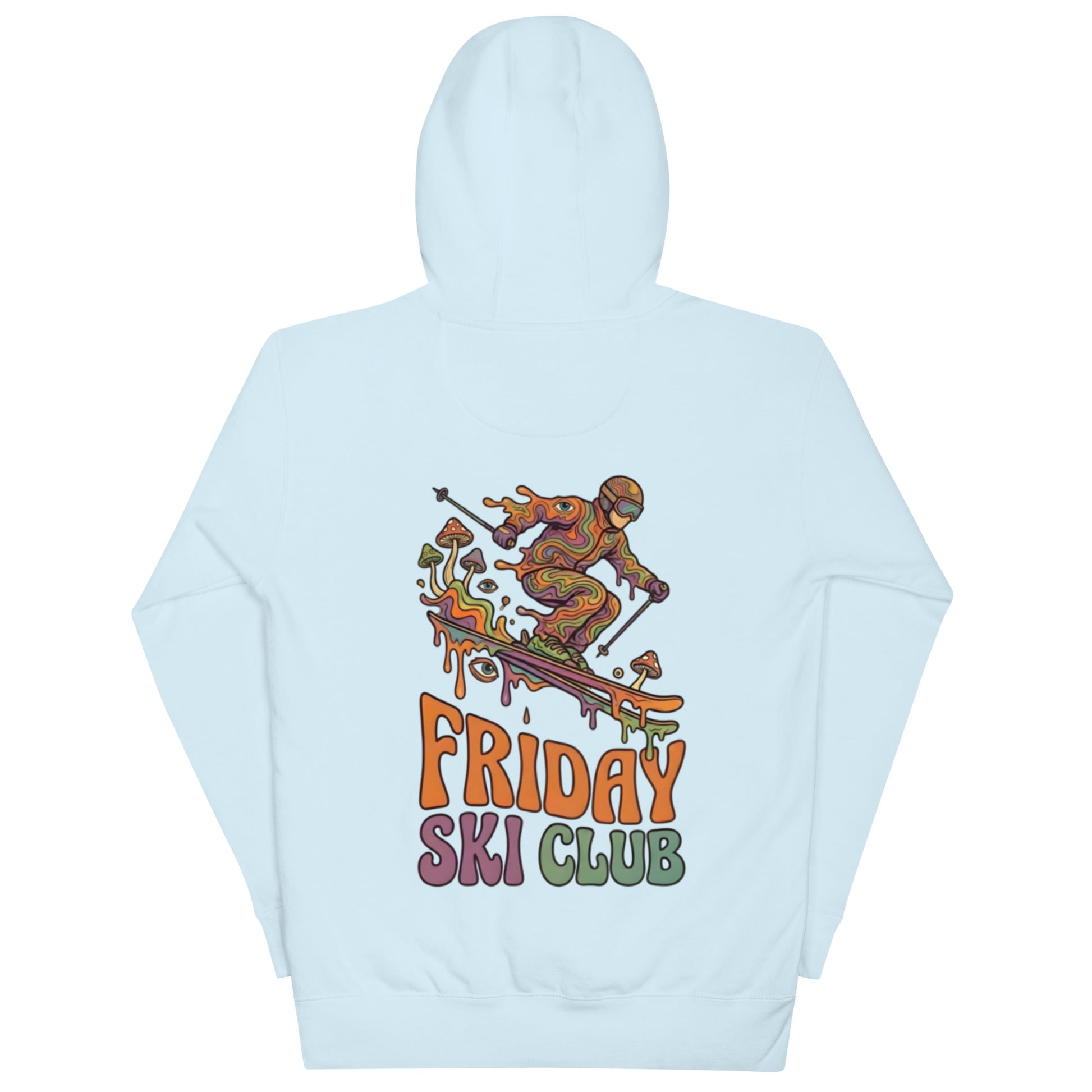Friday Ski Club – Powder Trip Hoodie Sky Blue