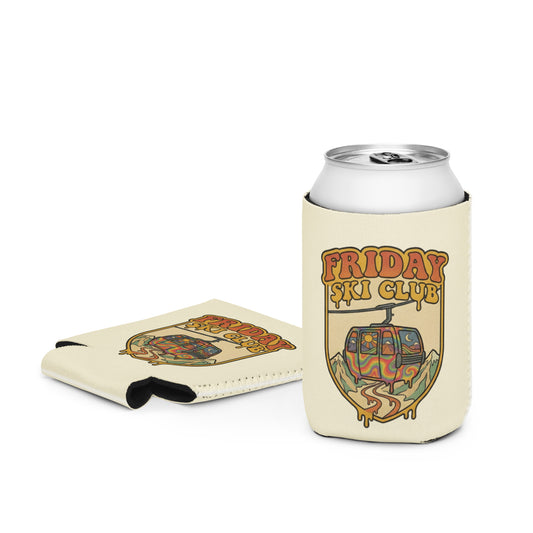 Gondola Trip psychedelic ski can cooler by Friday Ski Club